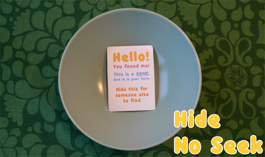 Hide No Seek - Single card social board game