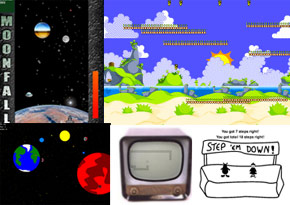 A screenshots of the games from suomipelit.com